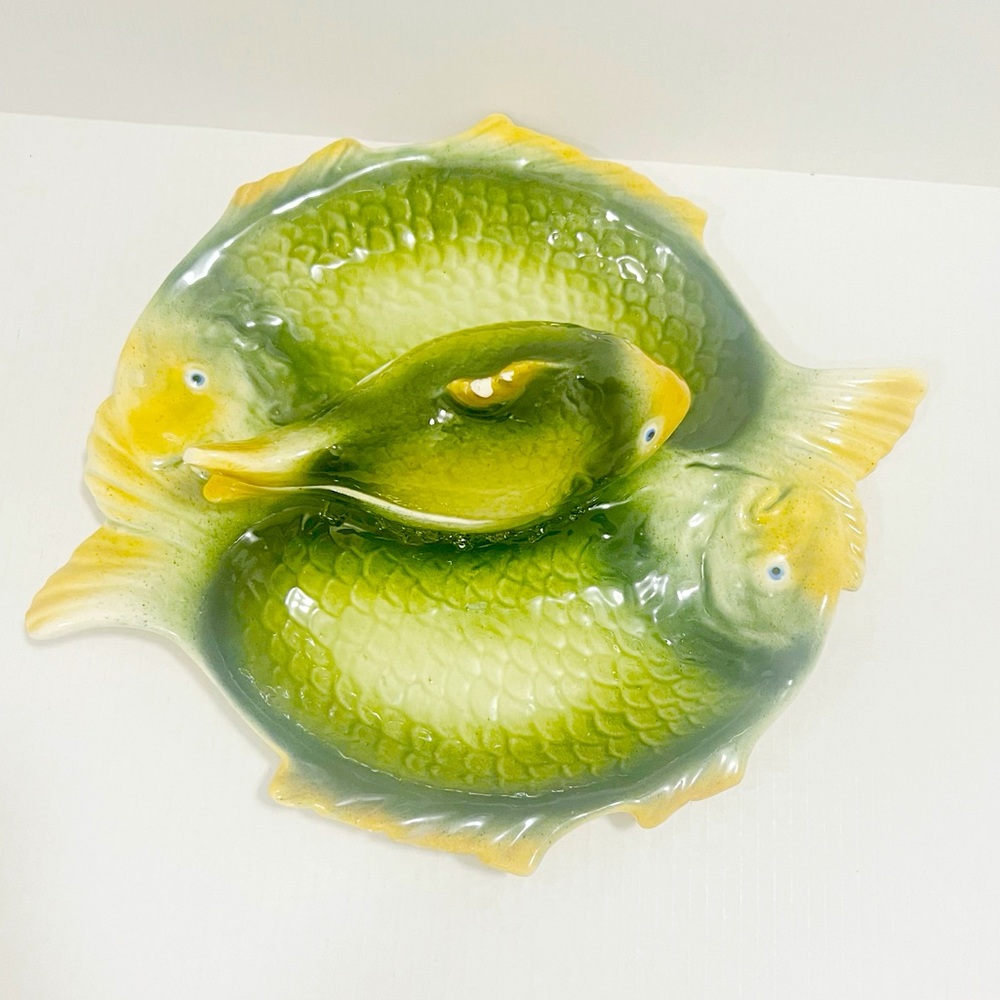 Vintage italy colorful fish shaped ceramic serving platte - Picture 5 of 6